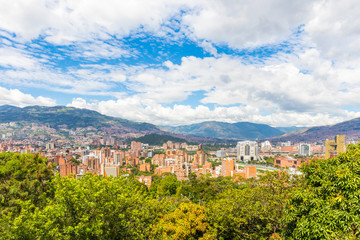 Medellin City in the afternoon
