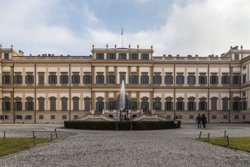 Fototapeta na wymiar Monza villa reale royal villa king s palace lombardy italy january