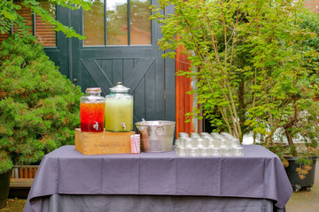 Table of refreshments