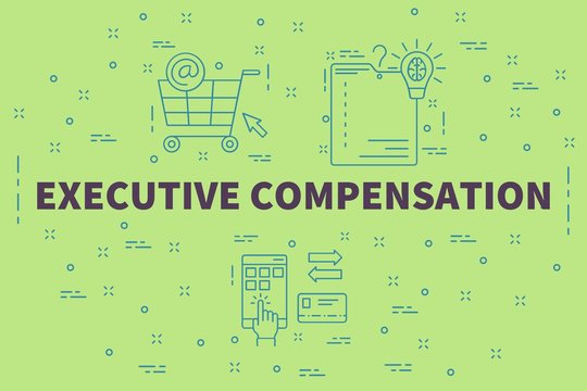 Conceptual Business Illustration With The Words Executive Compensation