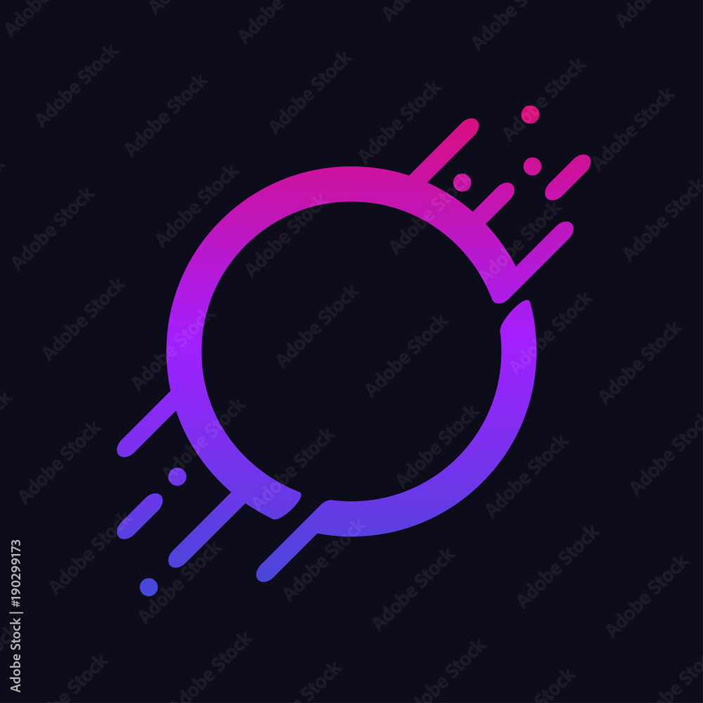 Poster gradient abstract circle. colorful shape with liquid splash and drops. modern design for logo, banne