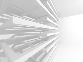 Abstract Modern White Architecture Background