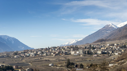 Sondrio, an Italian town and comune located in the heart of the wine-producing Valtellina region - Population 20,000