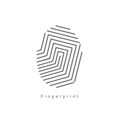 Digital fingerprint. Vector illustration
