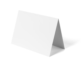 folded leaflet white blank paper template book desktop calendar