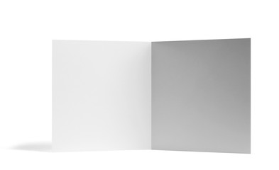 folded leaflet white blank paper template book