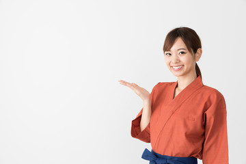 和食店員　白バックイメージ