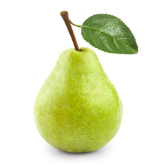 pear with leaf