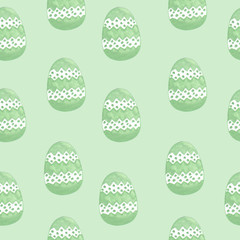 Hand paint watercolor Easter seamless pattern with egg