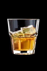 Glass of whiskey.