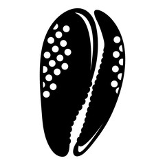 Aquatic shell icon, simple style