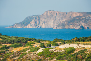 Rocky coast near Agios Nikolaos on Crete, Greece