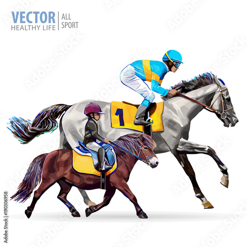 Jockey On Horse Boy Riding A Pony Equestrian Sport Champion