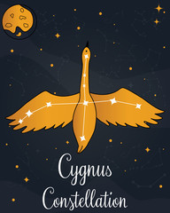 The constellation Cygnus star in the night sky © danceyourlife