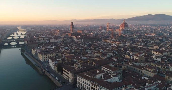 Florence Cityscape & Duomo - Aerial