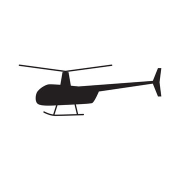 helicopter icon- vector illustration