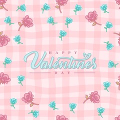 Fototapeta na wymiar seamless pattern about valentines day. valentines day seamless pattern. background for valentines day. Vector Illustration. rose seamless pattern. floral seamless pattern