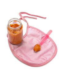 baby infant food bib spoon