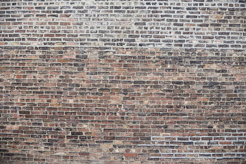 Old red brick wall background texture