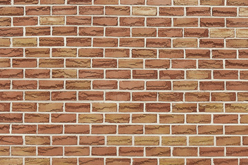 Old red brick wall background texture