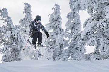 Fototapeta Skier mid air obraz