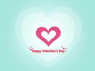 Colorful Valentine's Day Love Symbol Heart On Color Background. holiday and decoration element. Vector illustration