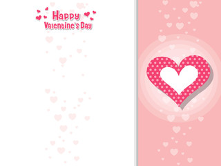 Colorful Valentine's Day Love Symbol Heart On Color Background. holiday and decoration element. Vector illustration