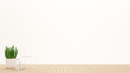 Living room or living area on white background for artwork take view - Living room in hotel or home...