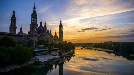 Fototapeta premium church europe Zaragoza Spain