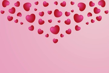 Red Heart frame template isolated in transparent background, heart balloon template