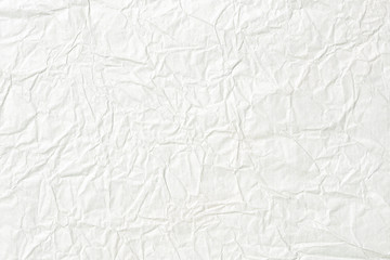 Crumpled white paper texture