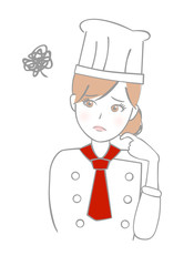 シェフ　女性　悩む