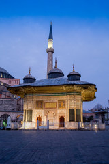 Sunset over Bosphorus, a view from Suleymaniye Mosque, Istanbul, Turkey