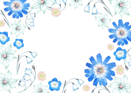 春 夏 花 背景 フレーム 水彩 イラスト Stock Illustration Adobe Stock 春 夏 花 背景 フレーム 水彩 イラスト Stock Illustration Adobe Stock