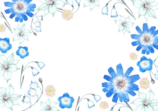 春 夏 花 背景 フレーム 水彩 イラスト Stock Illustration Adobe Stock 春 夏 花 背景 フレーム 水彩 イラスト Stock Illustration Adobe Stock