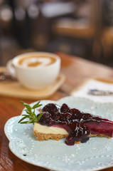 Coffee and cheesecake