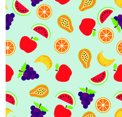Seamless Fruity Texture Pattern Background