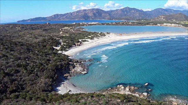 Panorama lo Stagno di Notteri - 4k pan shot
