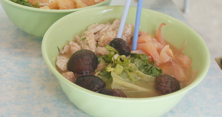 Assorted Hong Kong style noodles