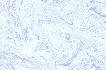 Suminagashi marble texture hand painted with blue ink. Digital paper 595 performed in traditional japanese suminagashi floating ink technique. Powerful liquid abstract background.