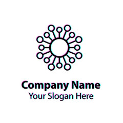 Abstract logo design, circle vector logo design