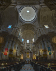 Fototapeta na wymiar Cadiz Cathedral Vertical Panorama