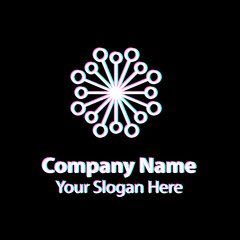 Abstract logo design, circle vector logo design