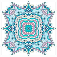 Beautiful mandala. Round ornamental pattern.