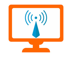 technology monitor monitor computer laptop gadget technology image vector icon