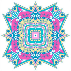 Beautiful mandala. Round ornamental pattern.