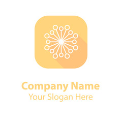 Abstract logo design, circle vector logo design