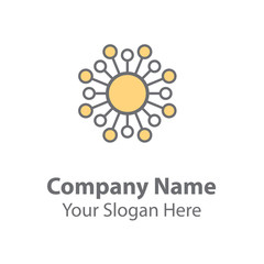 Abstract logo design, circle vector logo design