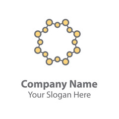 Abstract logo design, circle vector logo design