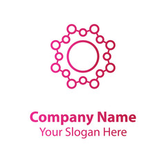 Abstract logo design, circle vector logo design